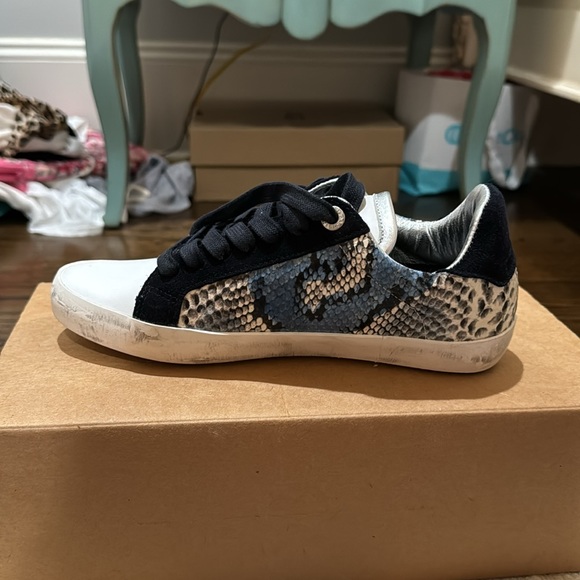 Zadig & Voltaire snake skin sneakers - Picture 6 of 9
